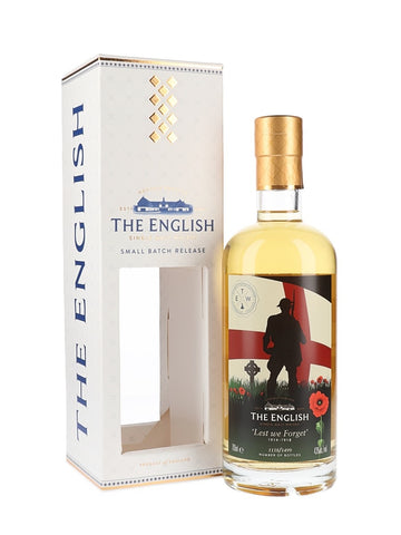 The English Lest we forget single malt Whisky Norfolk